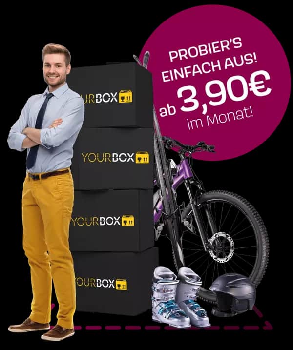 Bei YOURBOX zahlst du nur für die Box, nicht für den ganzen Raum.